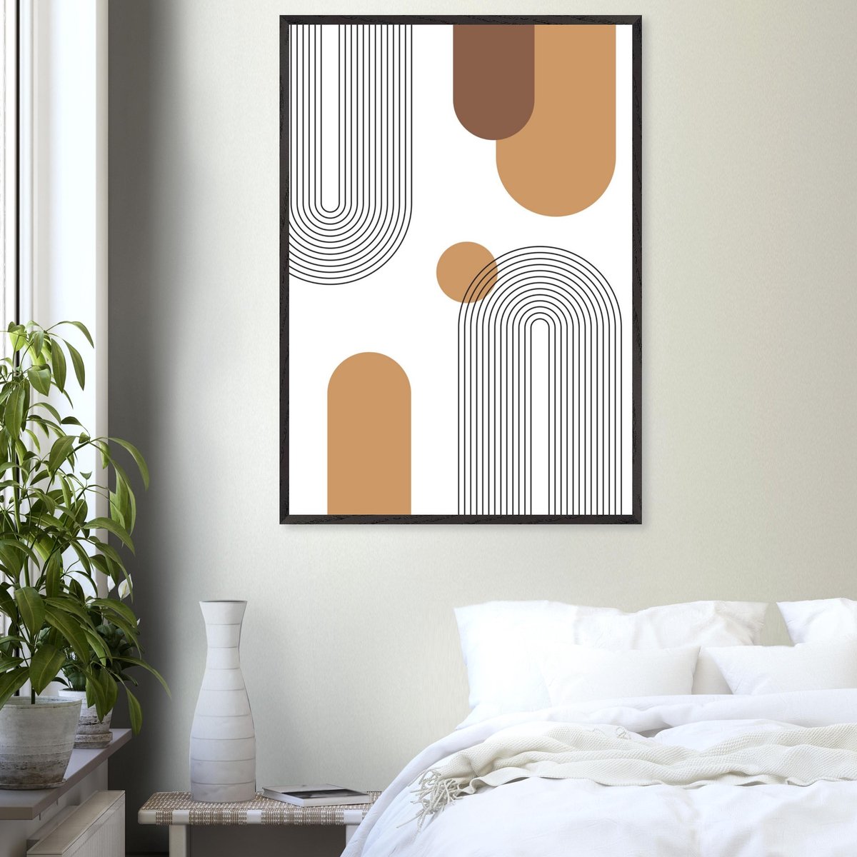 Boho – Neutral path Poster A4 21x29.7 cm - exclusief lijst