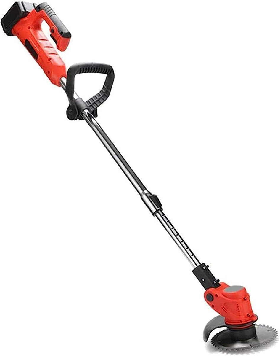 Elektrische Grastrimmer - Accu Trimmer - Gazon Onderhoud - Borstelloze Motor - Telescopisch - Zwart