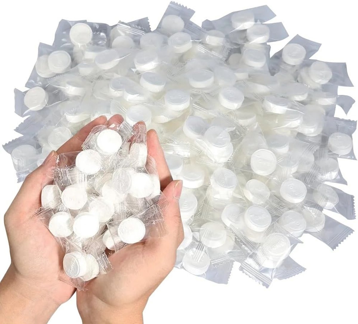 Zachte Handdoekjes - Gecomprimeerde Doekjes - Reizen en Noodgevallen - Compact en Draagbaar - 300 Stuks - Wit