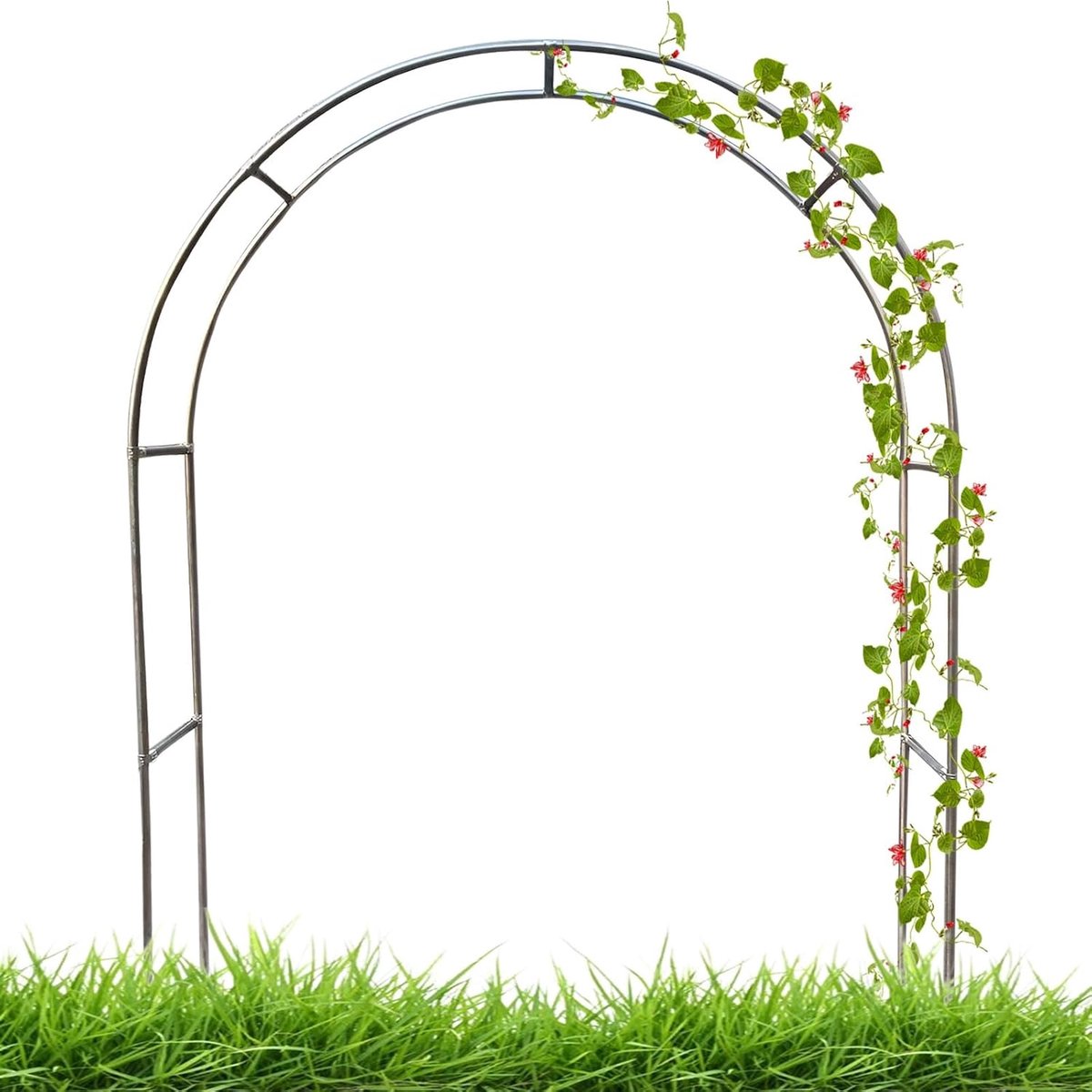 Tuinboog Prieel - Met Latwerk - Klimplanten Ondersteunen - Verstelbare Breedte - Tot 5 meter - Metaal