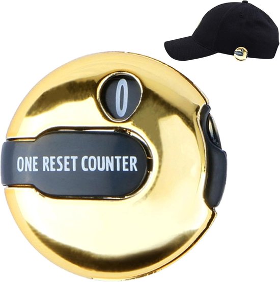 Golf Slagenteller - Score Bijhouder - Golf Score Tellen - Aanraak Reset Functie - 3 Cm - Goud van GOLF — afbeelding 5