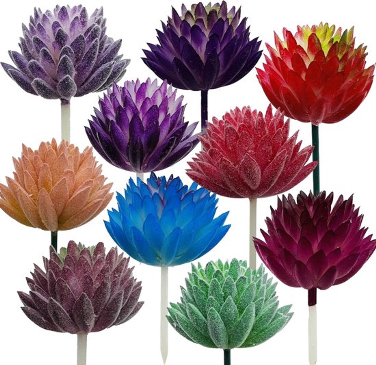 Kunstvetplanten - 10 stuks gemengd woon decoratie