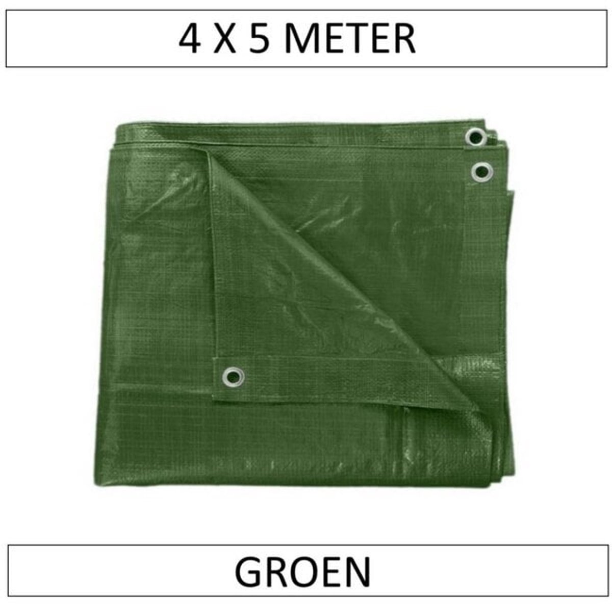 Heavy Duty Afdekzeil Beschermhoes Afdekhoes - Universele Zeildoek Cover Hoes - Regenhoes Afdekzeil - Dekzeil - Bouwzeil Zeil Doek - Voor Zwembad/Tuinmeubelen/Voertuig/Tuin/Fietsen/Zandbak/Aanhangwagen - 140g/m² - Extra Dik 20m2 - Groen 4x5 M — afbeelding 10