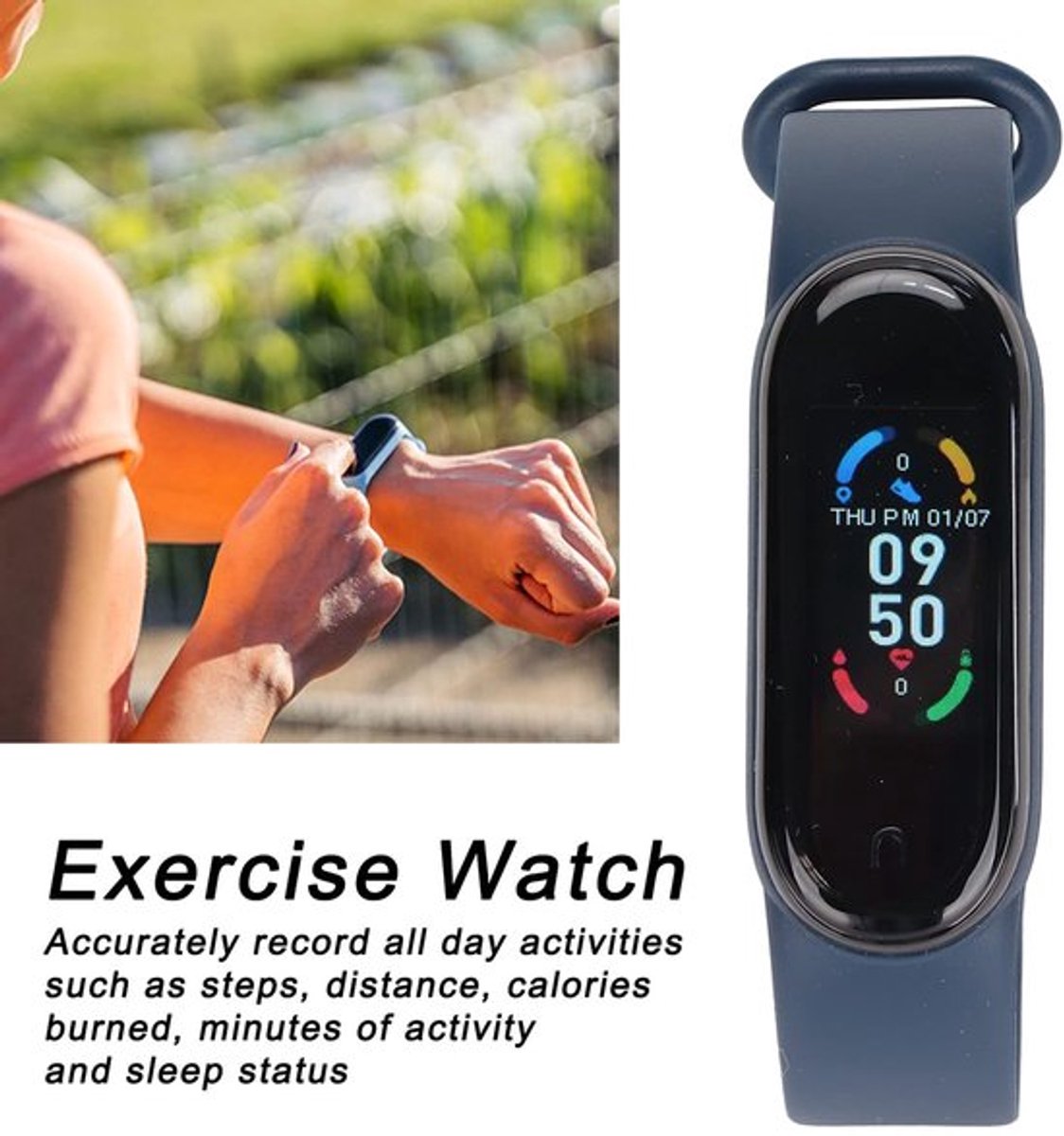 Fitnesstracker met hartslagmonitoring waterdicht Ip67 Store_8