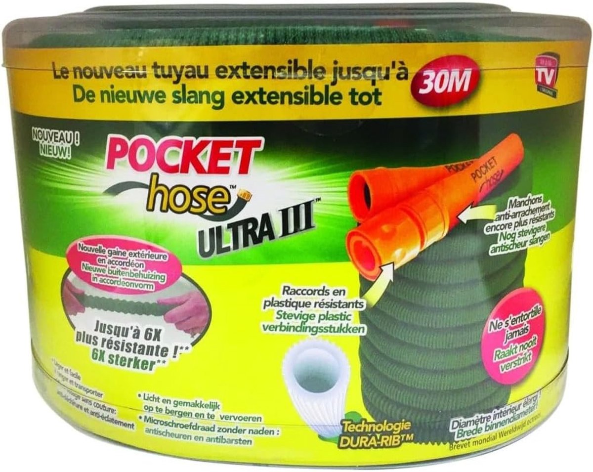 Uittrekbare Tuinslang - Groen - 30 Meter - Scheurbestendig - Voor Tuinliefhebbers