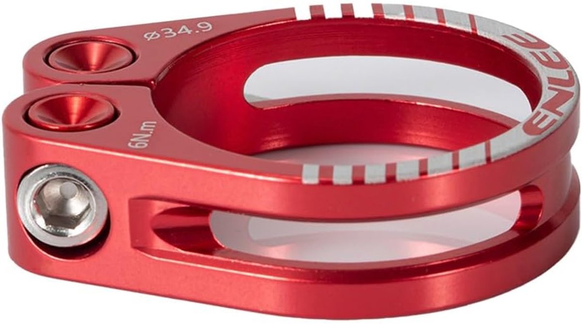 Fiets Zadelpen Klem - Zadelpen Klem - Fietsen Onderhoud - Holle Aluminium Constructie - 31.8 of 34.9 mm - Zwart