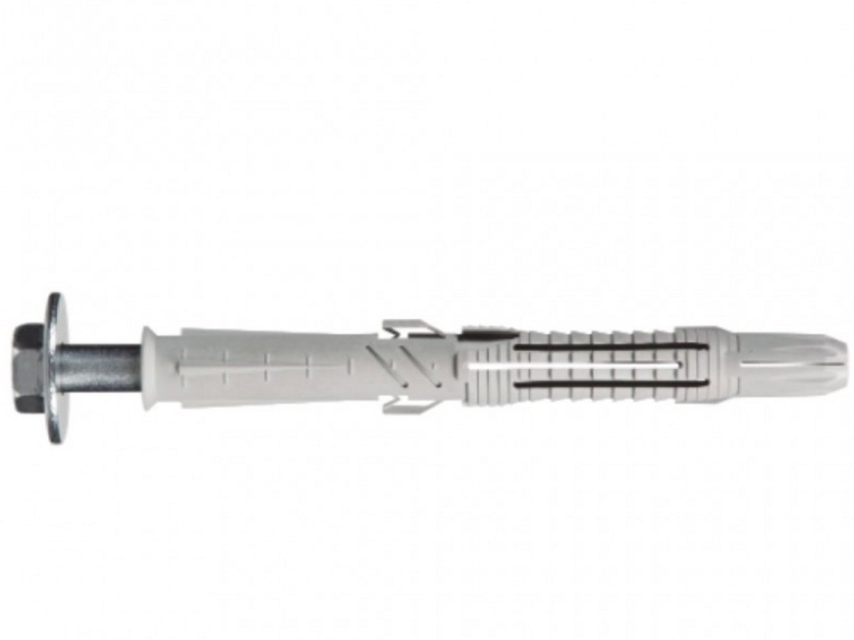 Spit ProLong Kozijnpluggen 16 x 165 mm - Met Zeskantschroef en Sluitring - Constructiepluggen - 25 stuks - 75H - (SW19-RING) - 566681