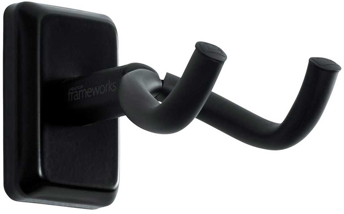 Gator Frameworks GFW-GTR-HNGRBLK Guitar Hanger Gitaar Muurbeugel Zwart