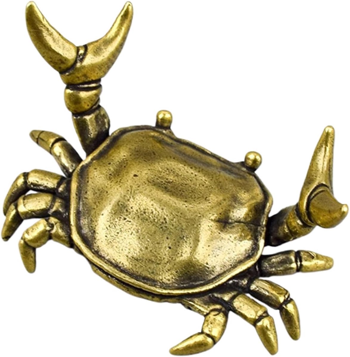 Krabbel Penhouder - Bureau Decoratie - Bureau Organiseren - Uniek Gewichtheffend Krab Design - 5 x 3 cm - Messing