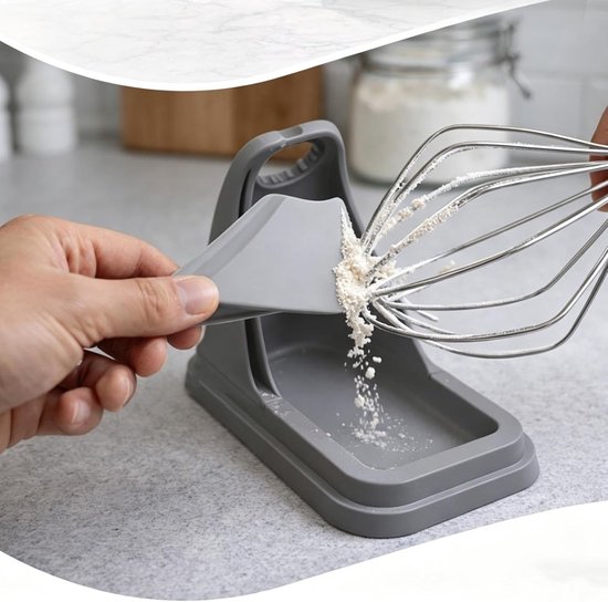 Accessoirestation Mixer - Opzetstukhouder Keuken - Aanrecht Organizer - Hoge Wrijving Siliconen - 259 x 99 cm - Grijs — afbeelding 5