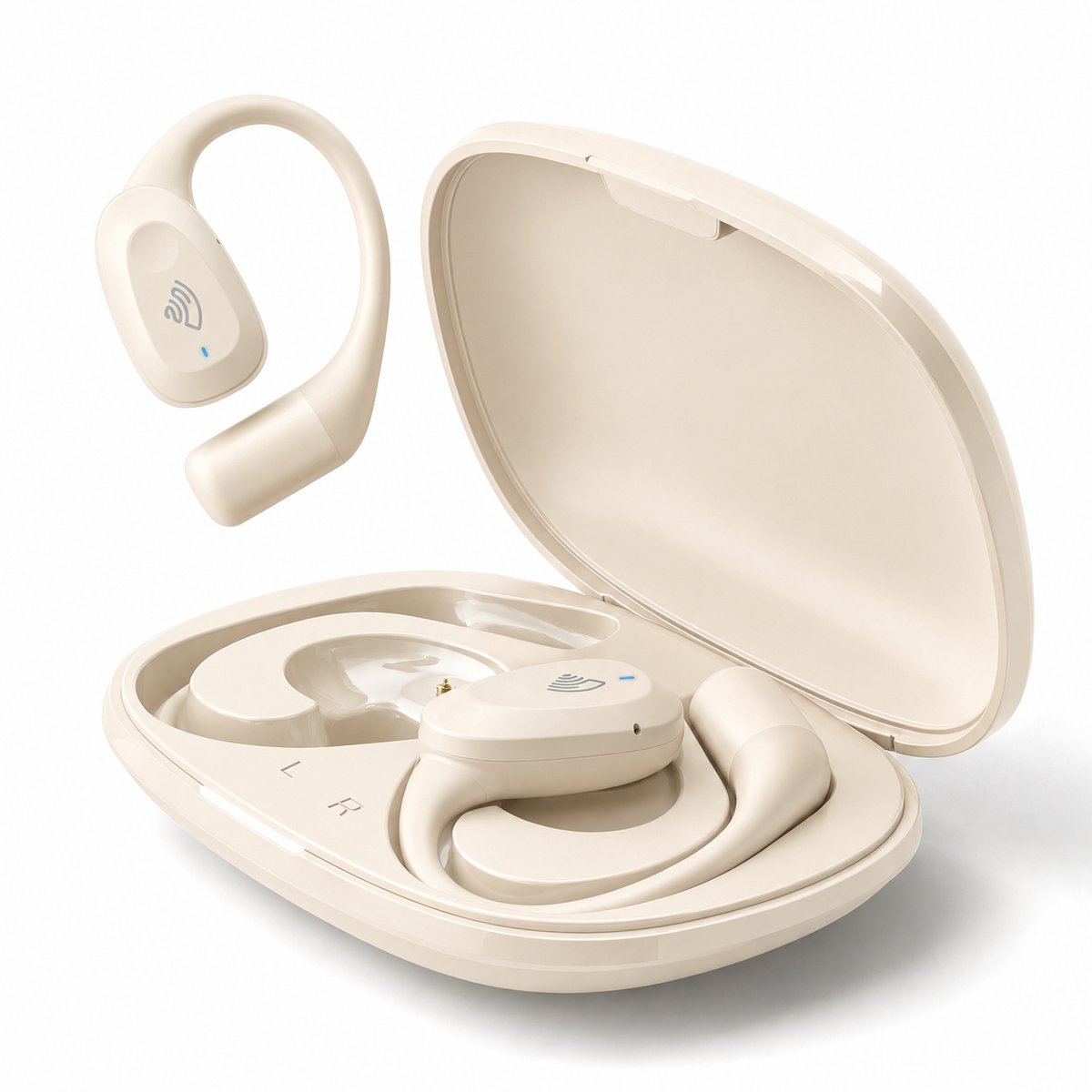Golden Sound Open ear oortjes - Wit/beige