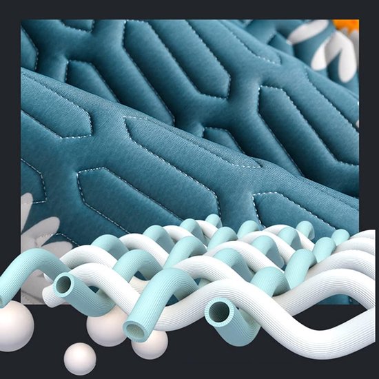 Koelmat - Zomerdeken - Koel Slapen - Natuurlijk Latex - 1.5 x 2m - Blauw — afbeelding 2