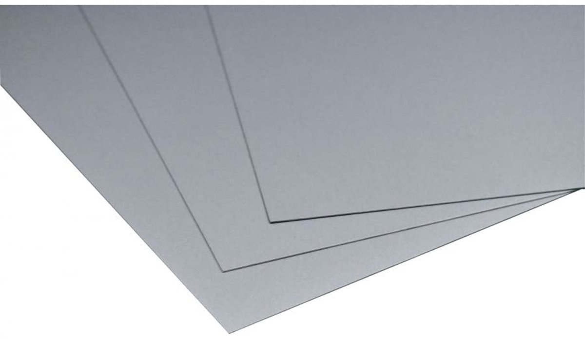 Aluminium Plaat - Metaalplaat - Handwerk - Voorgelakt - 500x1000mm - Zilver