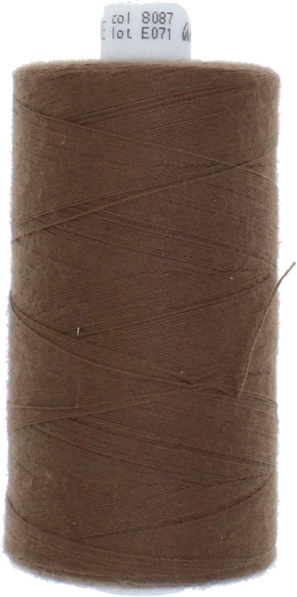 Naaigaren Polyester - Naaimachine garen - Kleding repareren - Hoge scheurvastheid - 1000 meter - Chocoladebruin