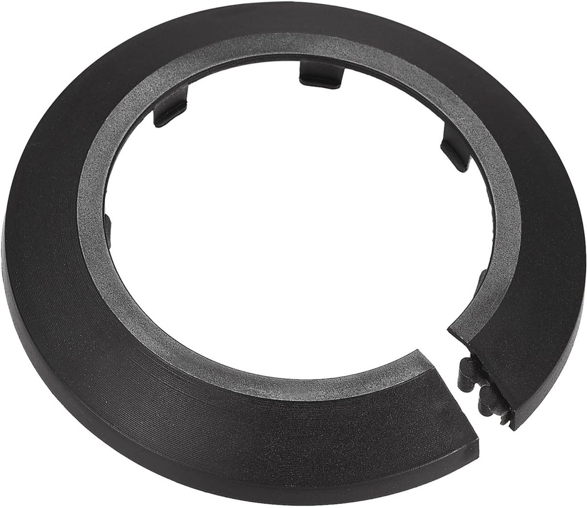 Pack van 10 64 mm Snap-on PP Plastic Rosette voor Water- en Afvoerleidingen, Decoratieve Mouldings voor Badkamer en Toilet, Zwart