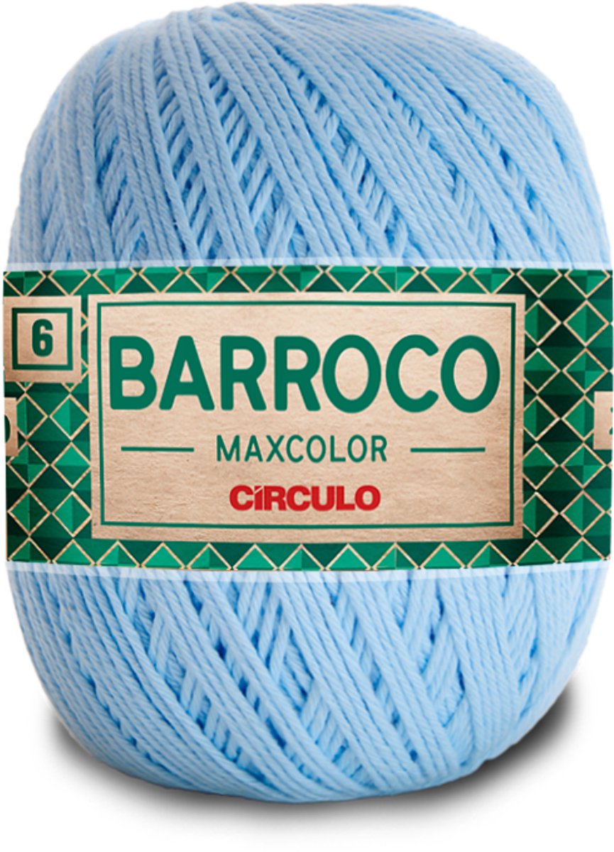 Círculo Barroco Maxcolor 6 - Katoengaren - 100% katoen - 400 g - 452 m - Candyblauw