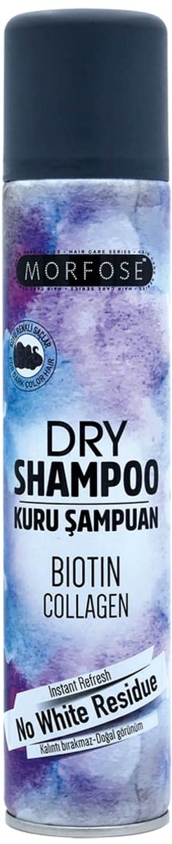 Morfose Biotin & Collagen Dry Shampoo Dark Color Hair 200 ML