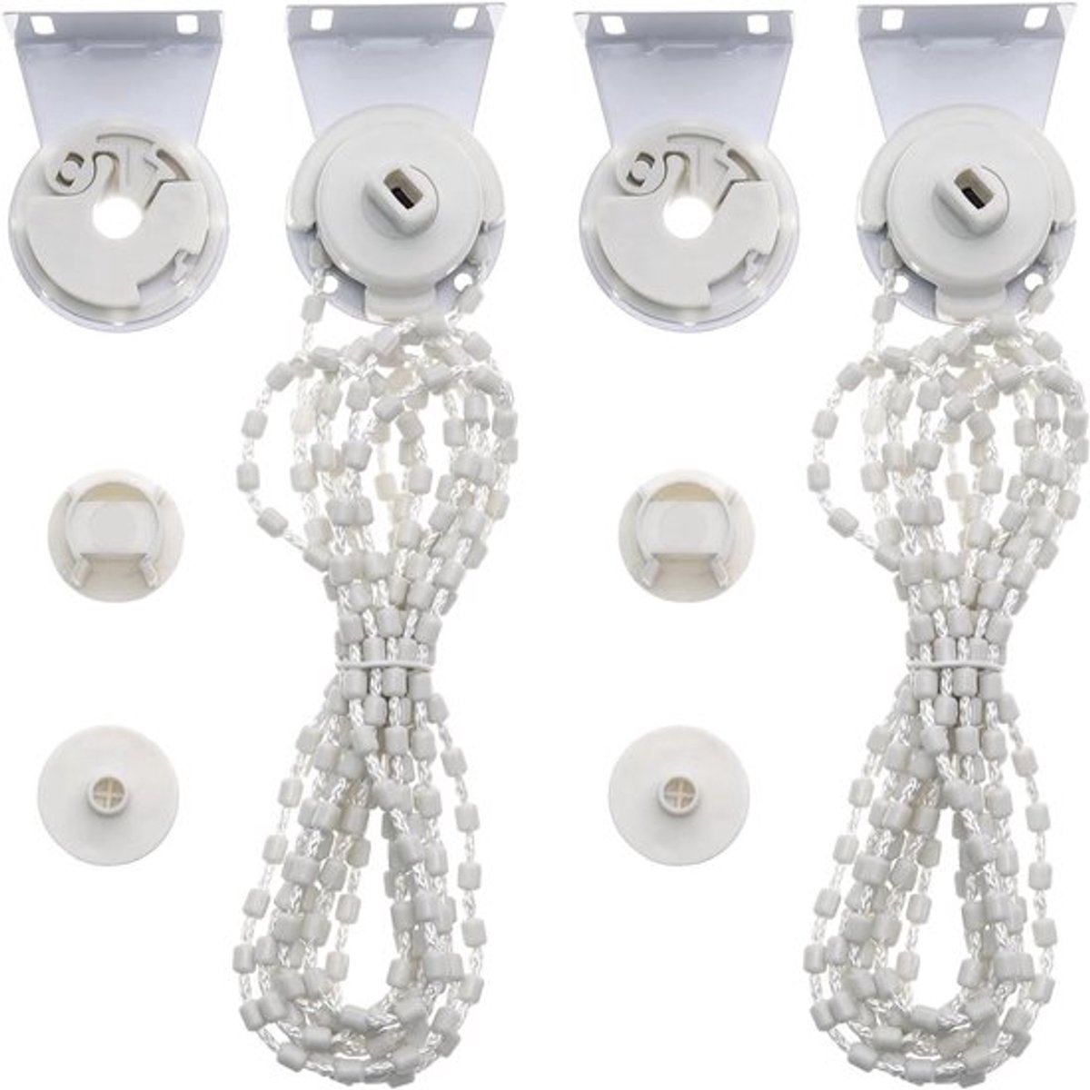 Allecto Plus - Set van 2 rolgordijn houders voor 28mm gatdiameter - Bedieningskop