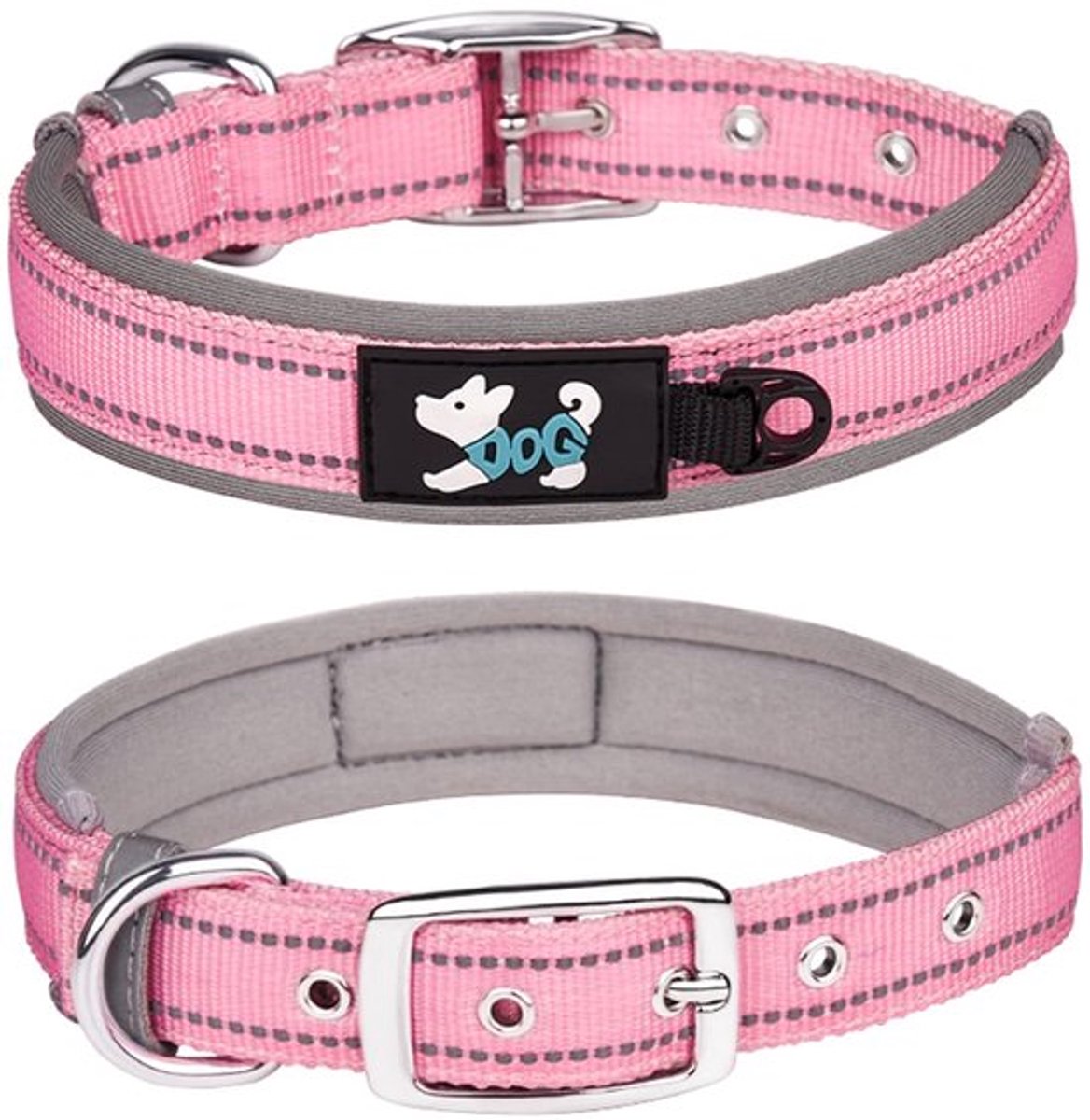 Dailygoody - Comfortabele hondenhalsband - Verstelbare reflecterende halsband