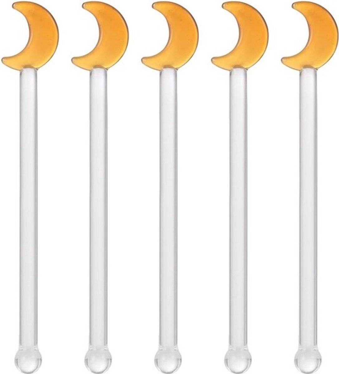 Inovra Plus - Herbruikbare Roerstaafjes Set van 5 Stuks voor Cocktails Thee Koffie