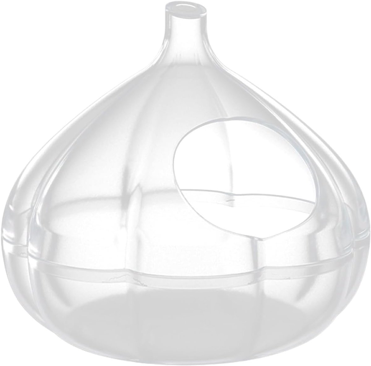 Hamster Zandbad - Kleine Dieren Bak - Spelen en Baden - Knoflook Vorm - 14x14x13 cm - Transparant