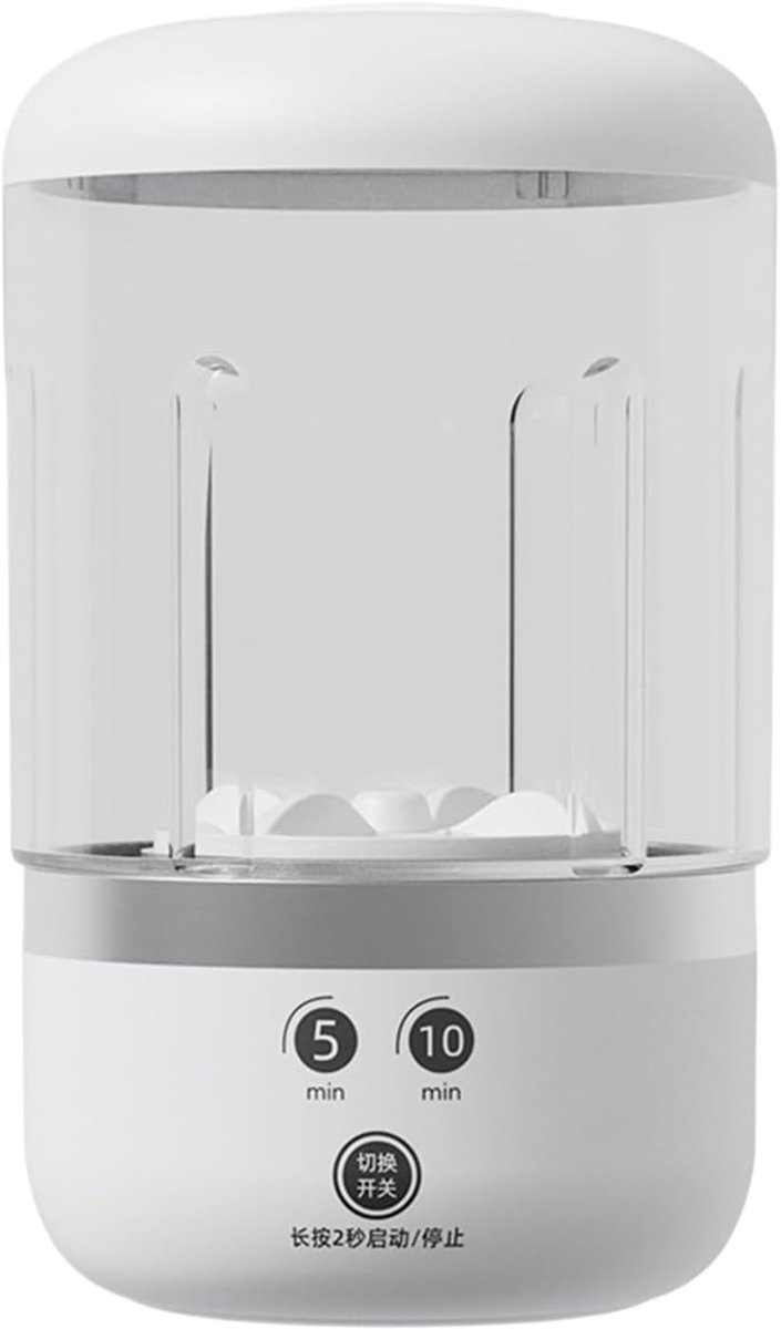 Draagbare Wasmachine Compacte Wasser Dagelijkse Was Draadloos Ontwerp 1 Liter Capaciteit Wit