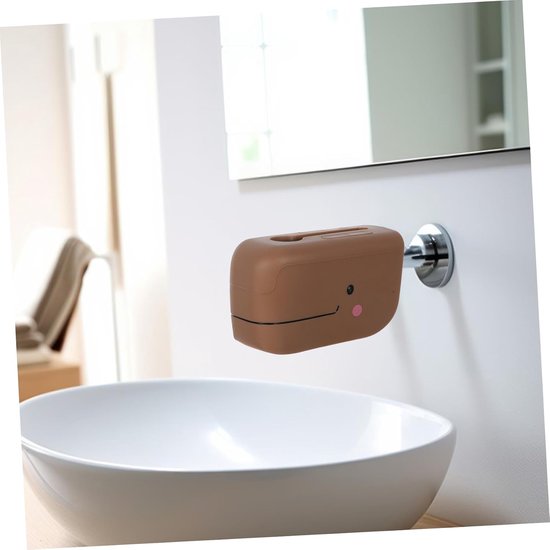 Badkraan Bescherming - Kraan Deksel - Veilig Baden - Schattig Walvisontwerp - 13 cm - Koffie — afbeelding 2