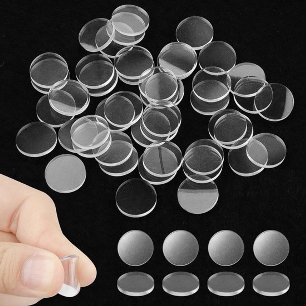 Store_7 - elastische buffers - anti-slip pads - transparant
