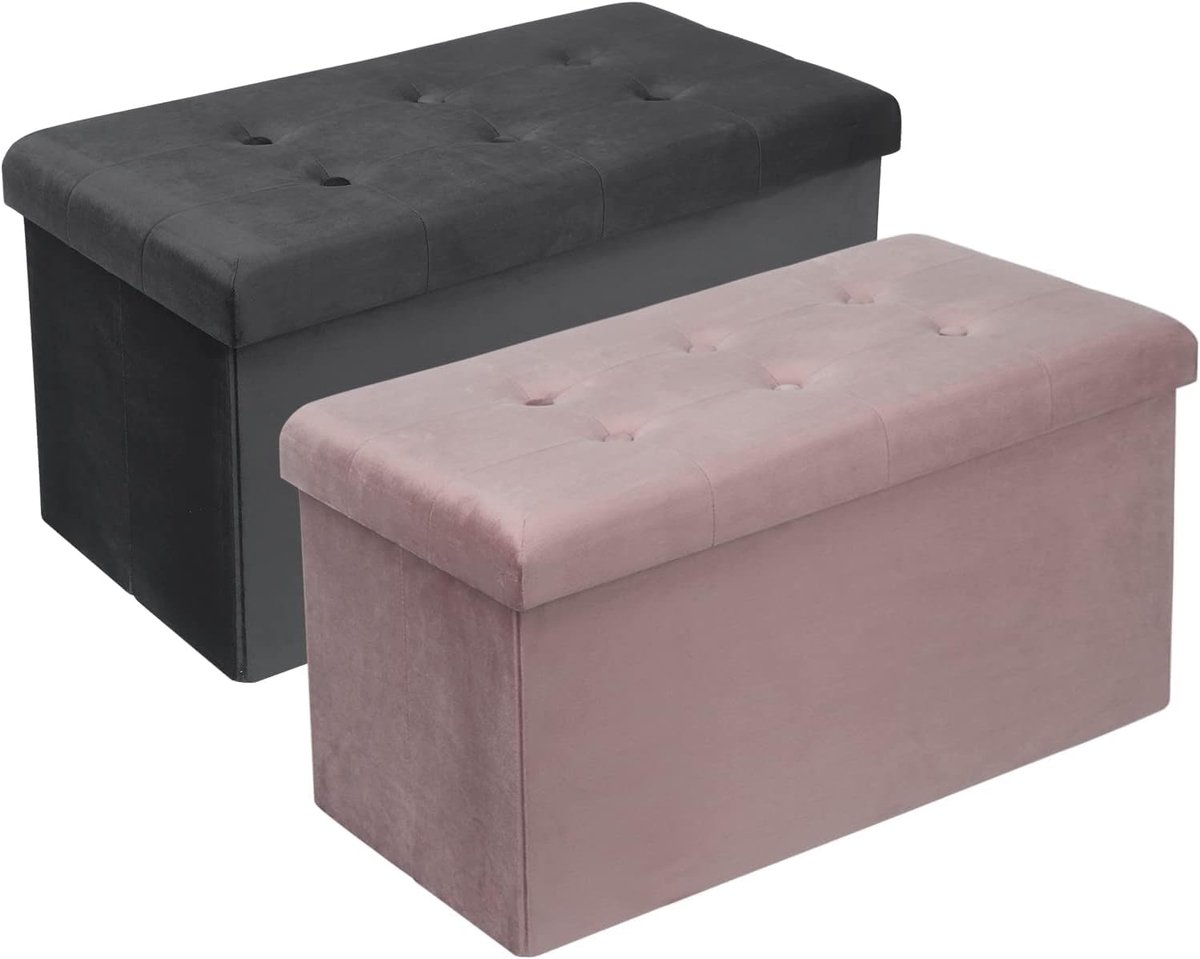 Opbergkruk - Voetenbank kruk - Extra zitplaats - Opvouwbaar design - Niet gespecificeerd - Niet gespecificeerd
