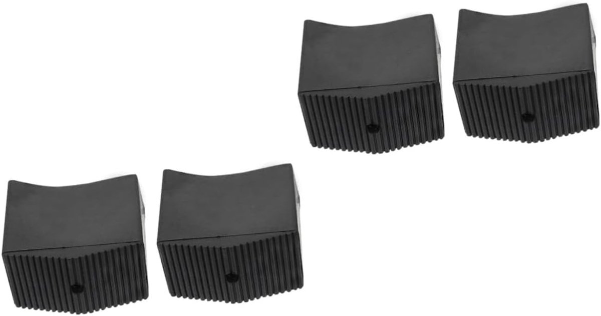 Ladder Voetbeschermers - Ladderpoot Pads - Vloer Beschermen - Antislip Rubber - 4 Stuks - Zwart