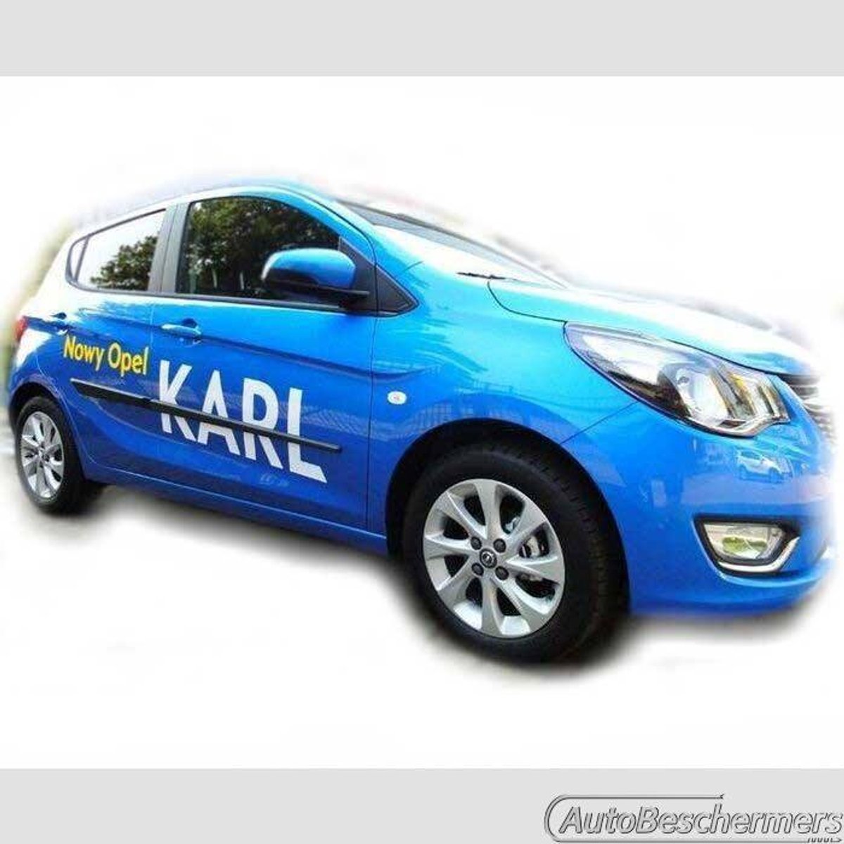 Stootlijsten set zwart voor Opel Karl 07.2015-. De stootstrips zijn zelfklevend. Set a 4 stuks (#0027)