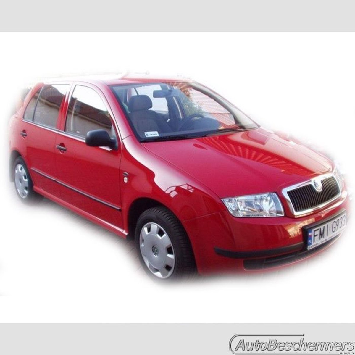 Stootlijsten set zwart voor Skoda Fabia 01.2000-02.2007. De stootstrips zijn zelfklevend. Set a 4 stuks (#0011)