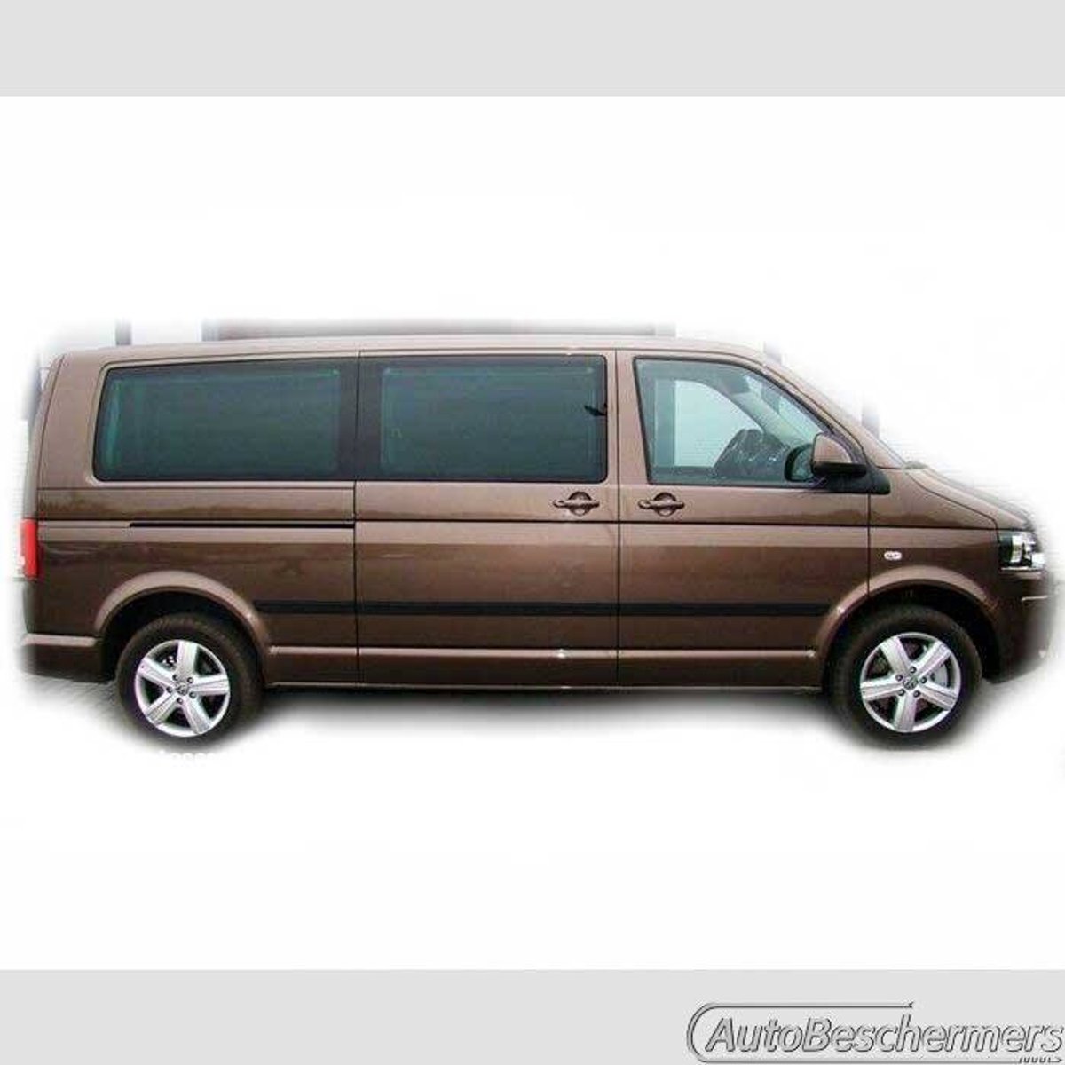 Stootlijsten set zwart voor VW Transporter T5 lange wielbasis 04.2003-05.2015. De stootstrips zijn zelfklevend. Set a 4 stuks (#0099)