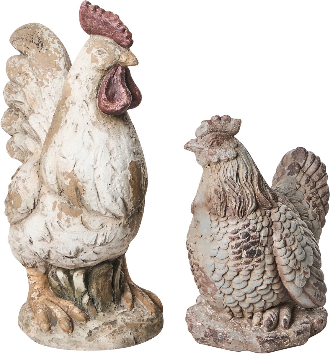 SPECCHIA - Set van 2 tuinbeelden - Beige - Magnesiumoxide