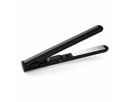 Mini Stijltang USB-C - Hair Straightener - 2 in 1 - Krultang - Snelle Opwarming in 20 Sec - Compact voor Onderweg - Snel Opwarmen - 17 cm - Zwart