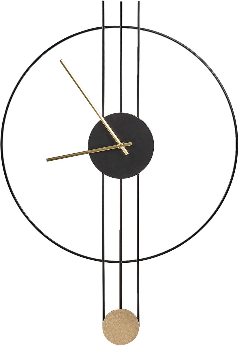 ANNIVIERS - Wandklok - Zwart - Staal