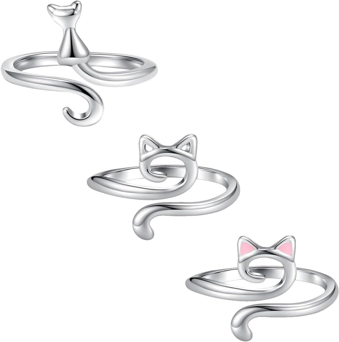 Verstelbare haakjes voor haakwerk - 3 stuks metalen ringen voor breien en haken, ideaal voor DIY projecten en creatieve accessoires