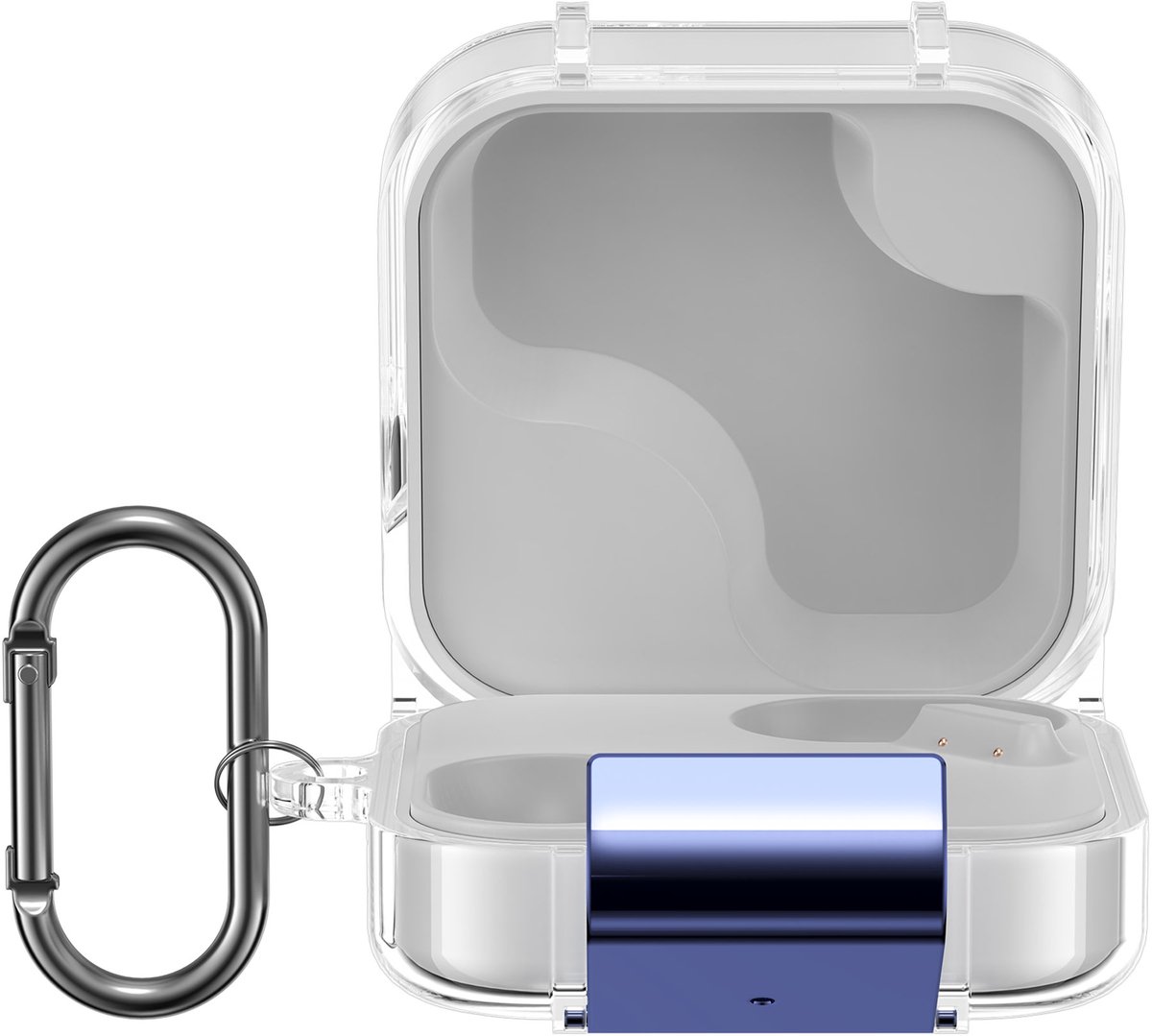 kwmobile Earphones Case for CMF by Nothing Buds Pro 2 / CMF Buds 2 Plus Case - Clear TPU Silicone Earbuds Cover - Transparent