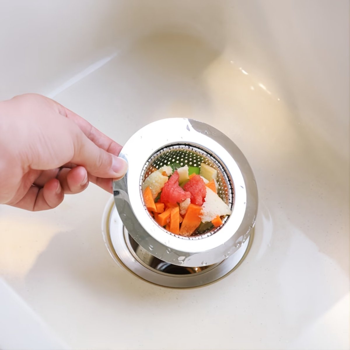 Gootsteenzeef - Afvoerzeefjes - 2 Stuks - RVS Haarzeefje voor Douche & Gootsteen - Ø 7,5 cm