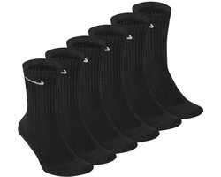 Nike Sokken Everyday Cush Crew 6par Zwart - Maat 38-42