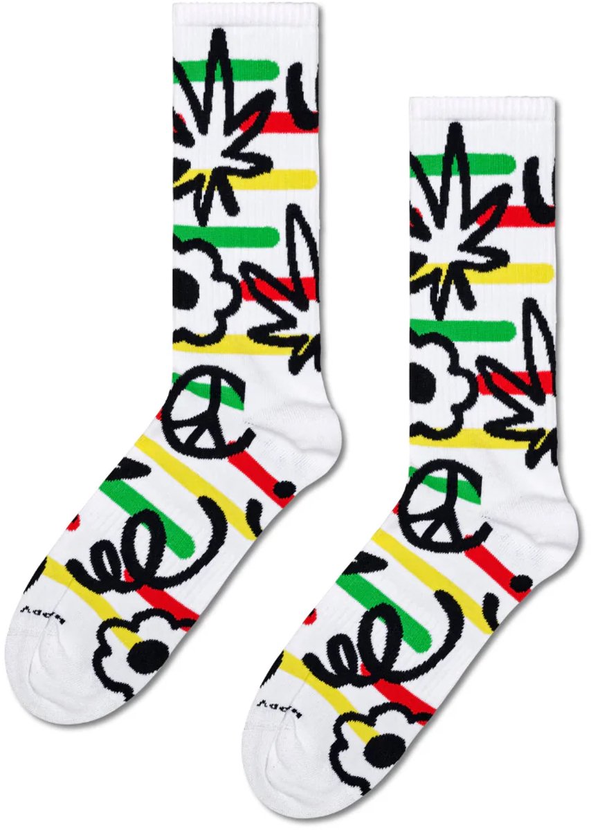 Happy Socks - Doodle Sneaker Sock - Unisex - Sokken