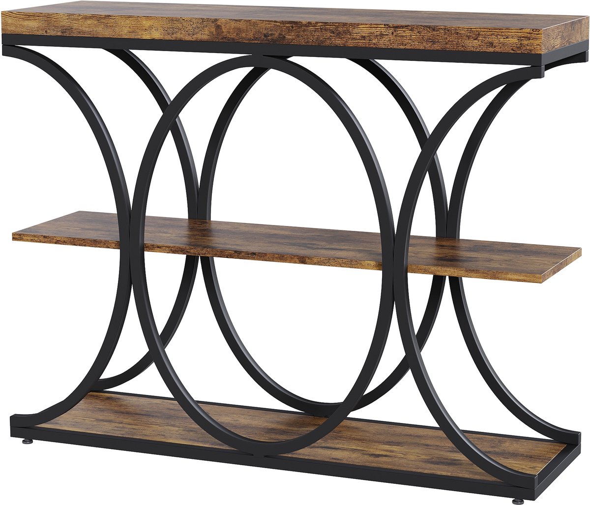 3-laags smalle sidetable voor entree en woonkamer, industrieel modern banktafeltje met wit marmerblad en gouden ruitvormig metalen frame, open opbergplanken en waterbestendig decoratietafeltje