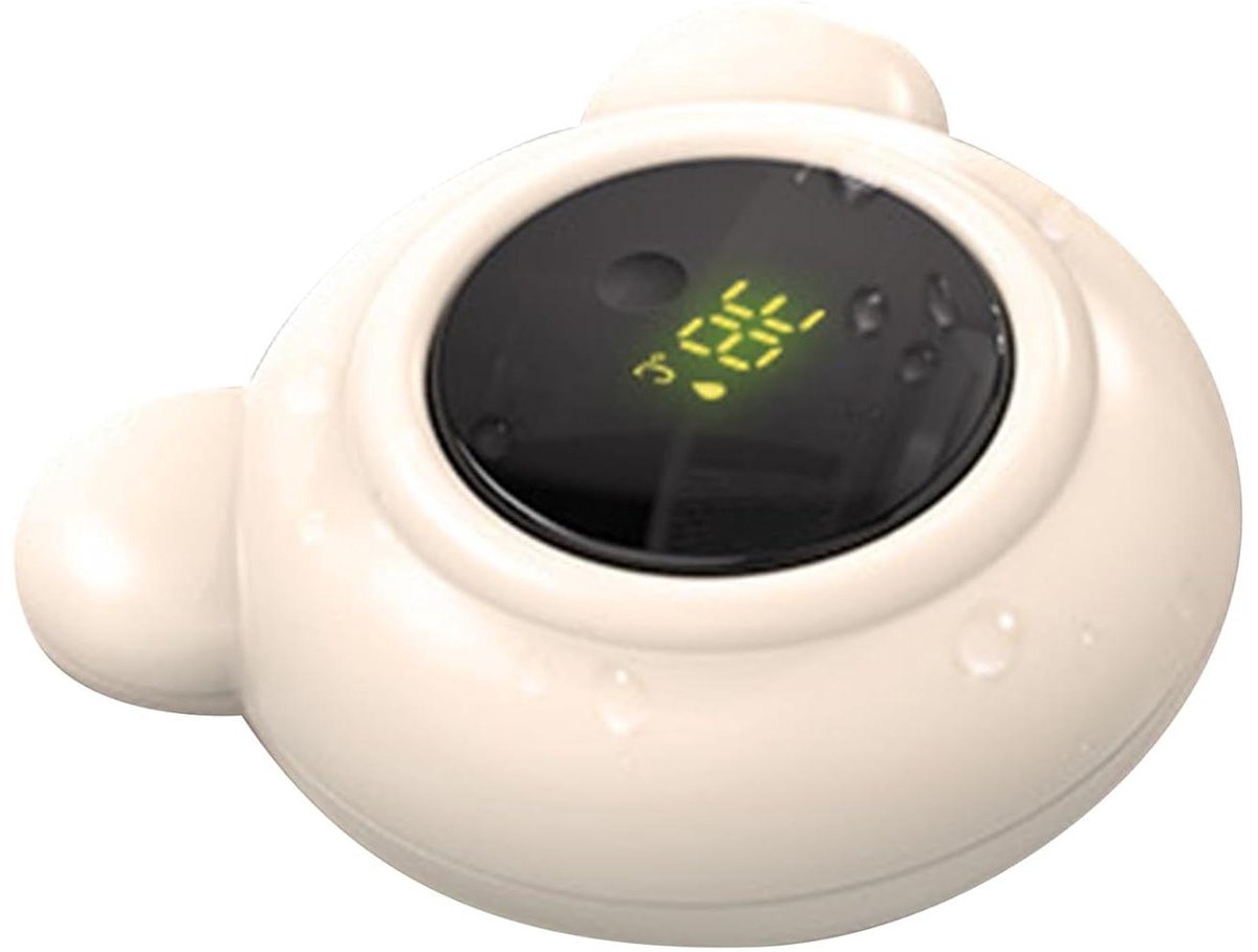 Babybadthermometer - Digitale thermometer - Veilig badderen - Real-time meting - 75 x 3 x 8 cm - Melkachtig