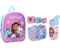 Gabby's Dollhouse schoolset; rugzak en lunchset