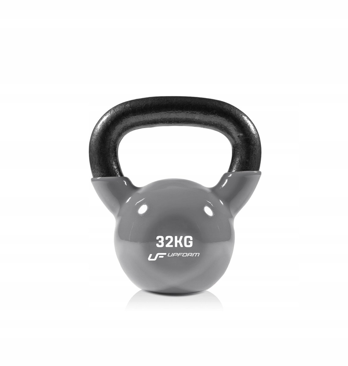 UpForm - Kettlebell UFKV32 - 32 kg - gietijzer met vinylcoating - grijs