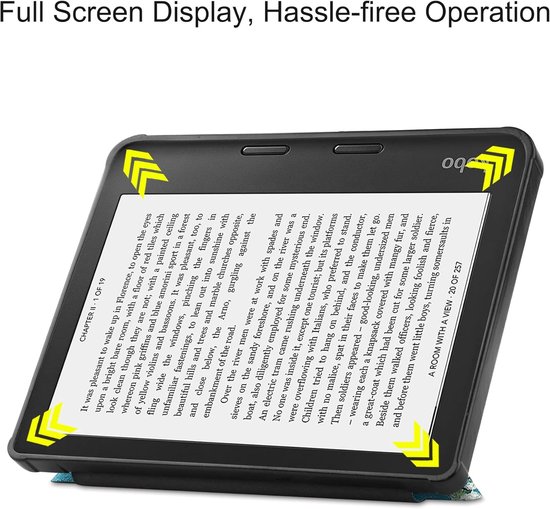 SnelShoppen - Shockproof Case voor E-book Reader Kobo Libra 2 - Vouwbare Stand Hoes met Magneetsluiting en Automatische Wake Functie - Premium PU Leer — afbeelding 5