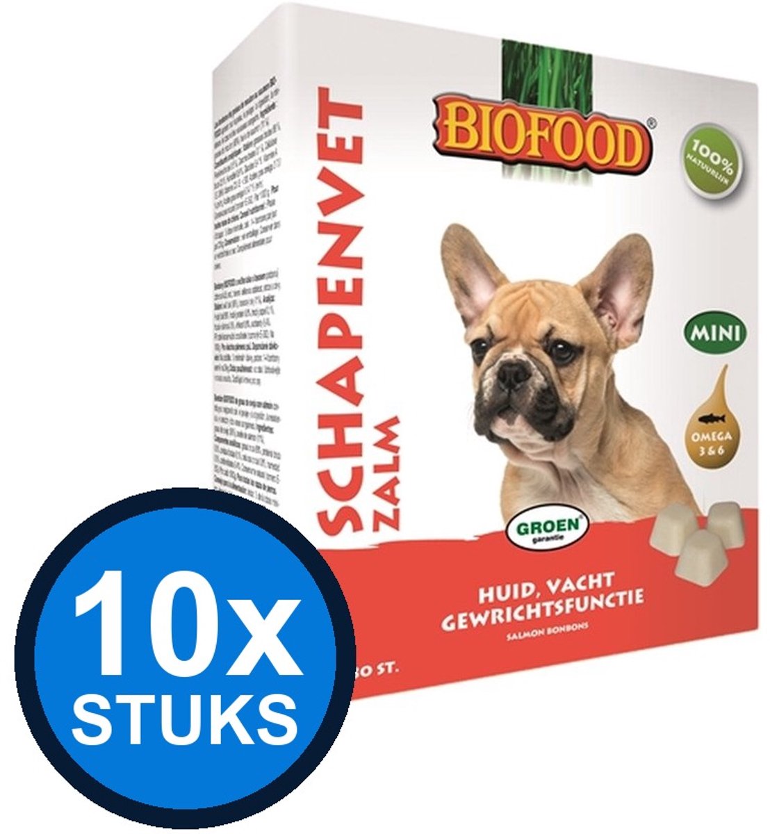 10x Biofood - Schapenvet zalm mini 80st