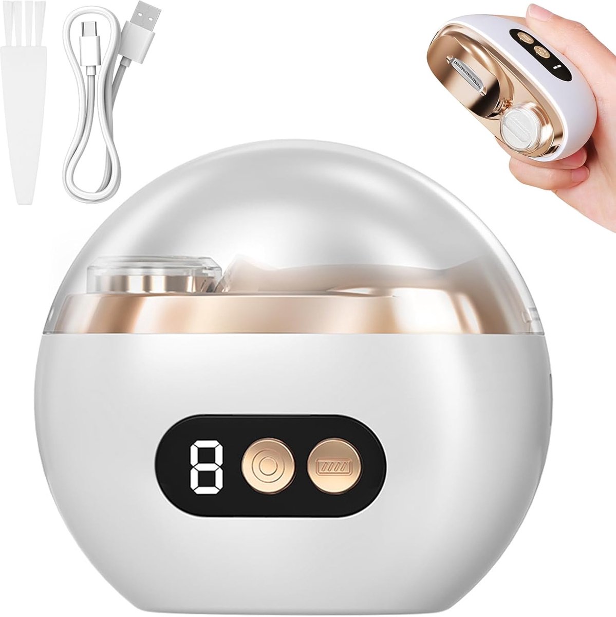 SnelShoppen - Elektrische Nagelknipper 2025 3-in-1 Multifunctioneel, Draadloze Nagelverzorging, Perfect voor Kinderen en Volwassenen, Inclusief Nagelv