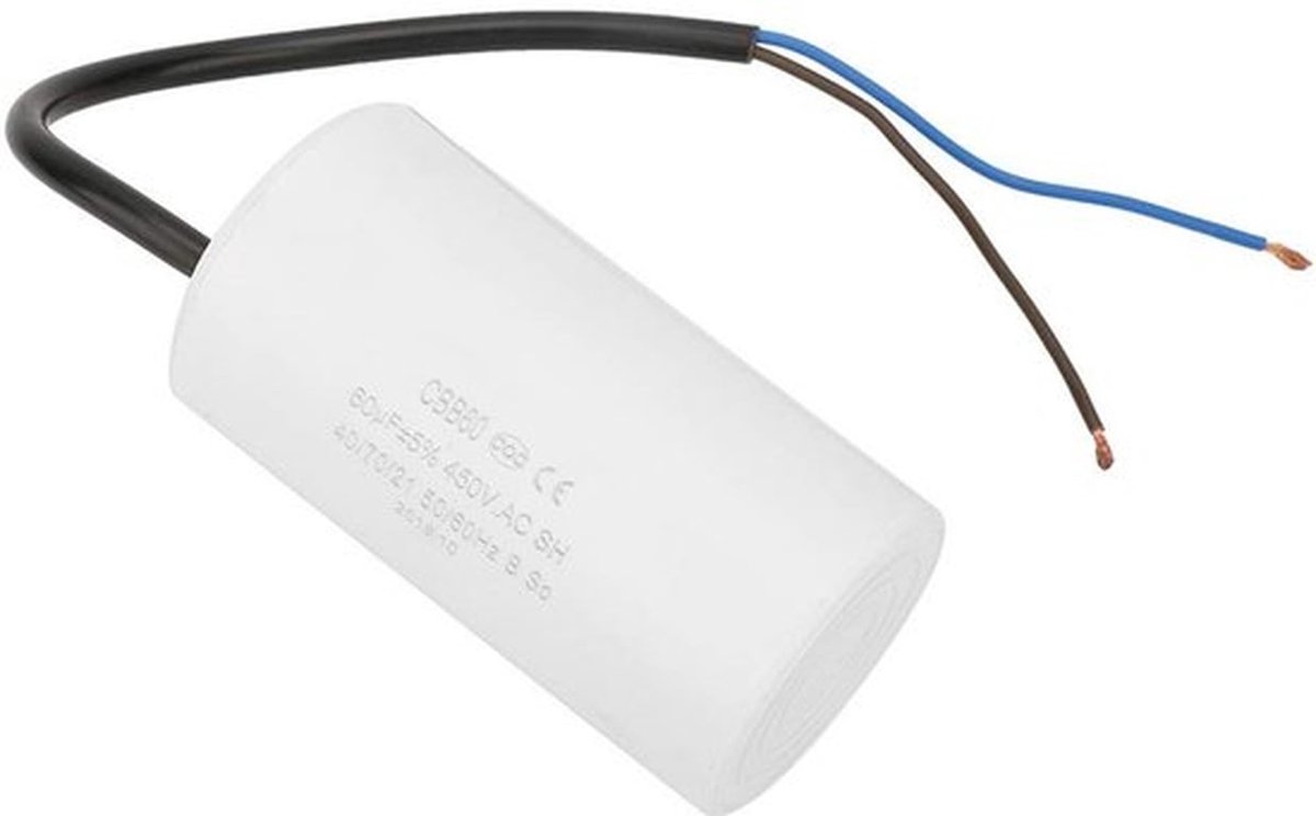 Motor Startcondensator - Condensator 450V 60uf - Eco Vriendelijk - Huishoudelijke Apparaten - Betrouwbaar in gebruik - Compact formaat