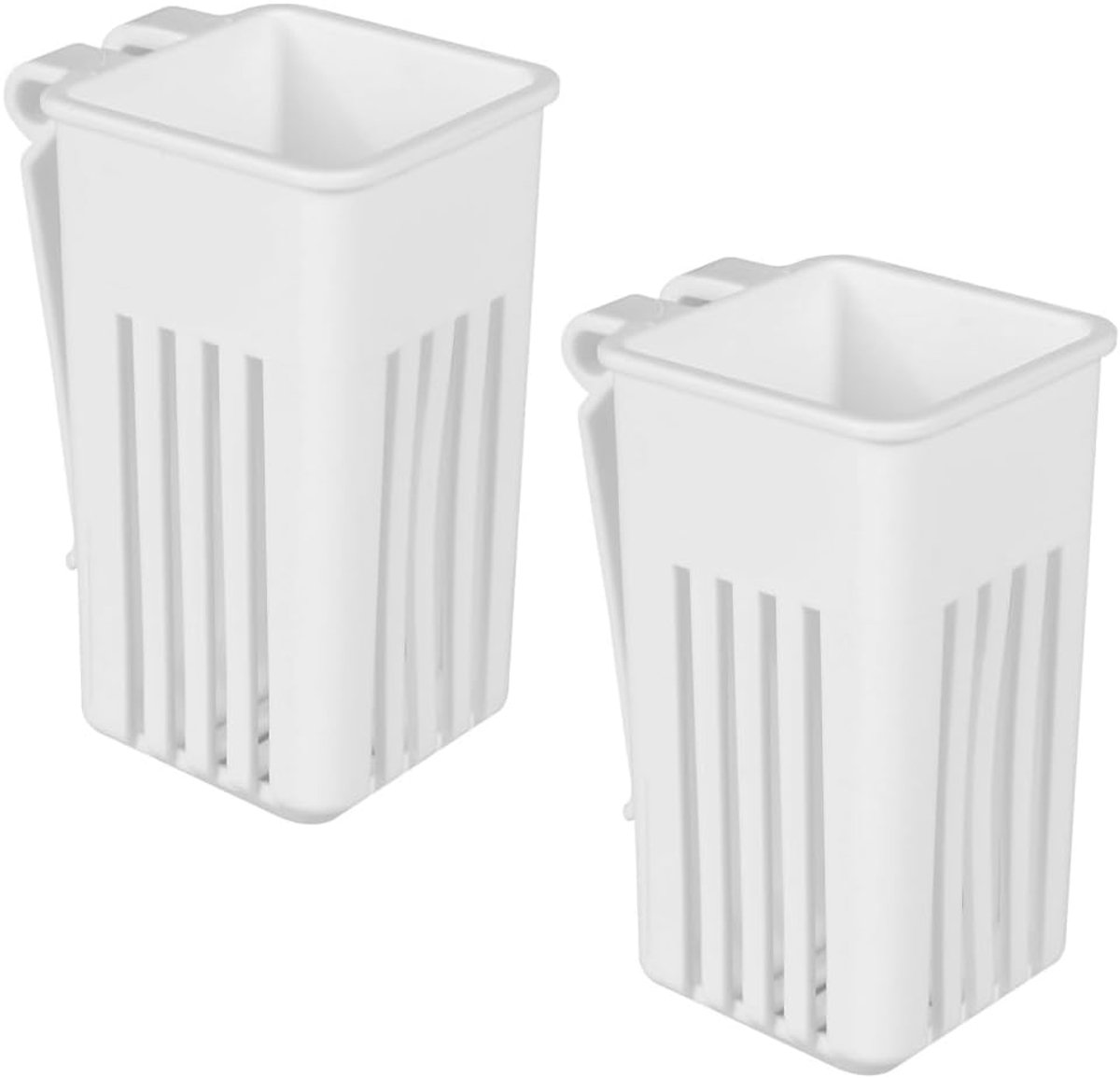 SnelShoppen - Aquarium Plant Stand met 2 Hangende Potten voor Waterplanten - Hydroponische Mand - Wandmontage voor Water Tanks tot 1.2 cm Dikte - Duur